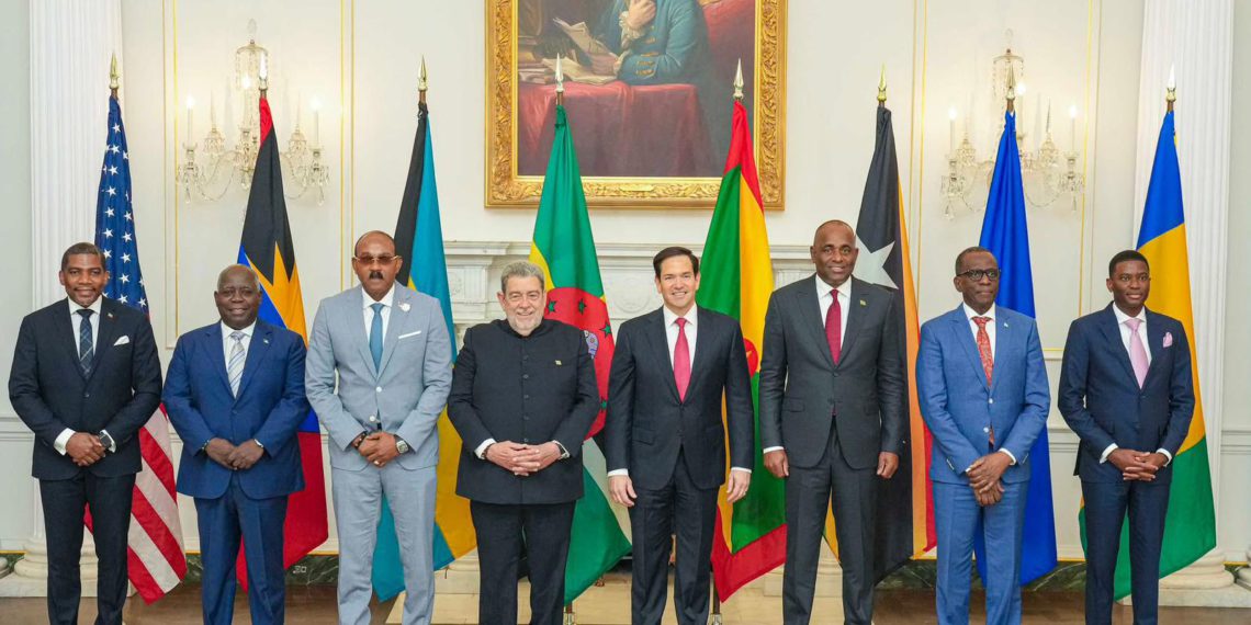 Regional Priorities Front and Center as PM Drew Meets U.S. Secretary of State Rubio with OECS and Bahamian Leaders