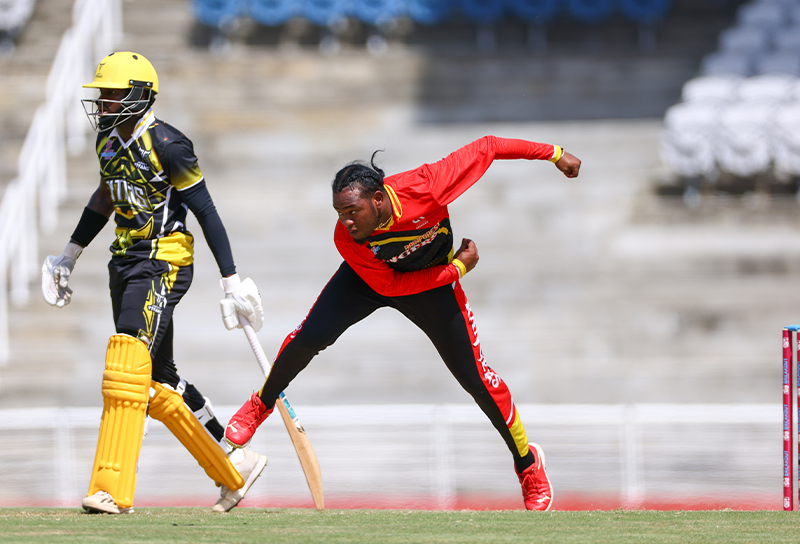 Guyana Rainforest Rangers Fast Bowler Quenten Sampson Suspended from Bowling.