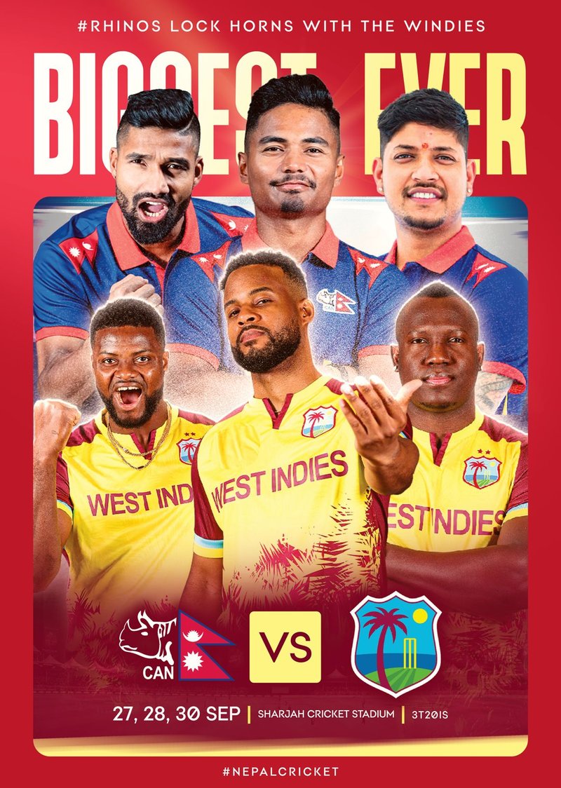 Cricket West Indies Announces Historic T20I Series Against Emerging Nation, Nepal