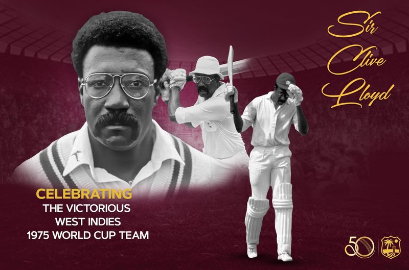 Legendary World Cup-Winning Captain Sir Clive Lloyd to Attend CWI/WIPA Gala Celebrating Fiftieth Year of Victory
