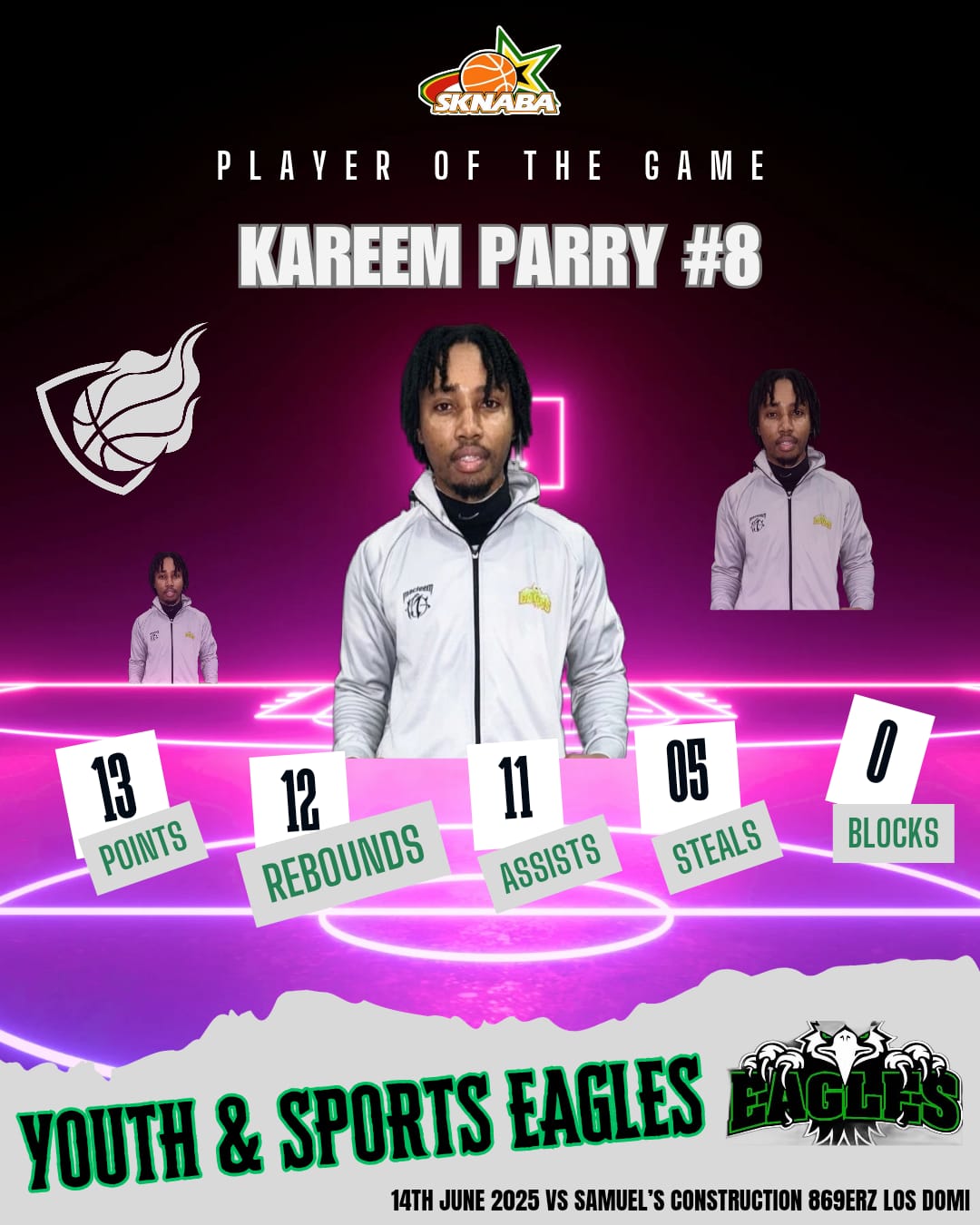 Basketball  : Eagles Defeat 869erz