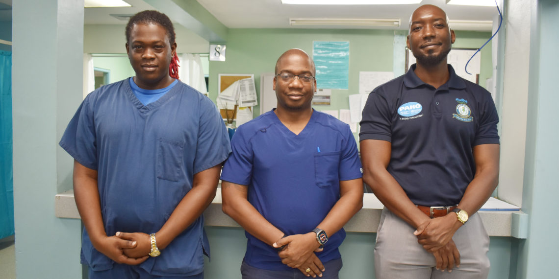 Change Of Guard at JNF Hospital’s Emergency Room: Dr Carlton Williams Replaces Dr Dwain Archibald