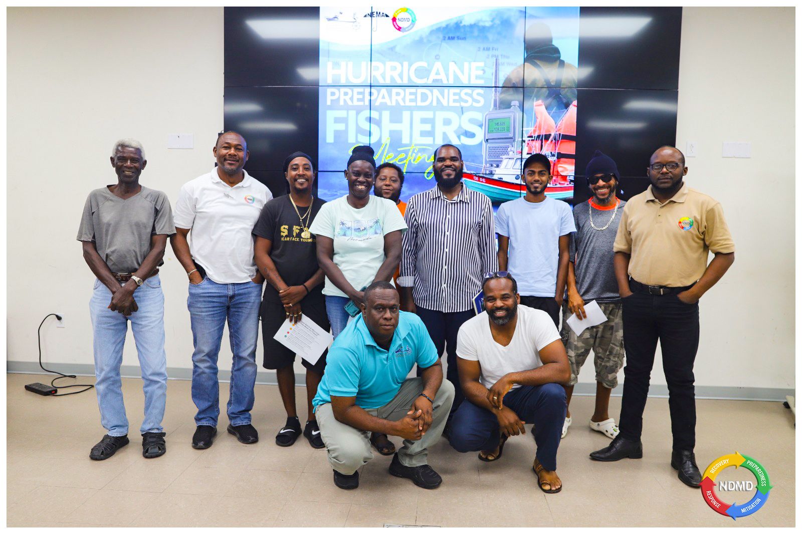 Nevis Disaster Management Department Partners with Marine Resources for Hurricane Preparedness Fisher’s Meeting