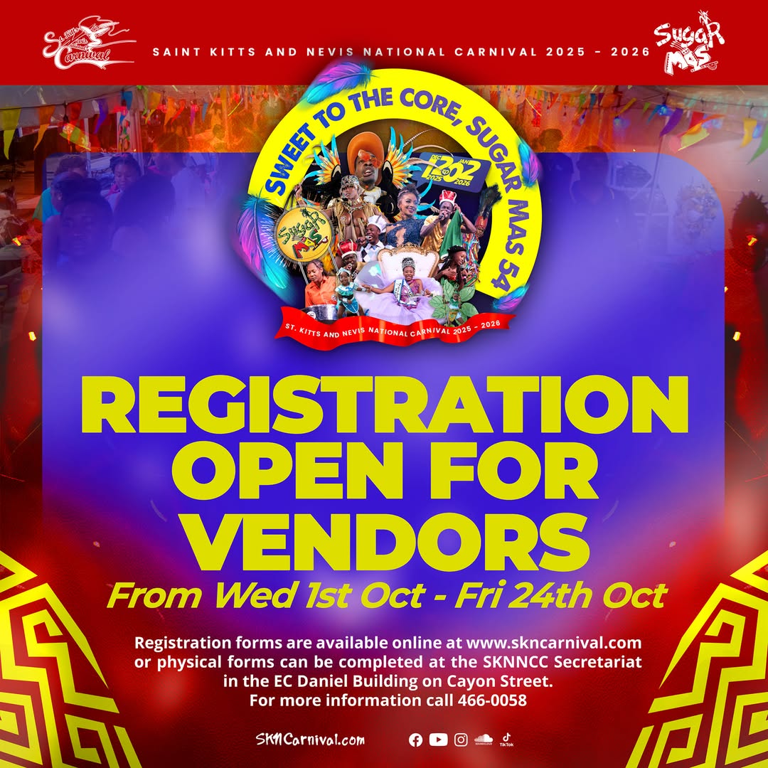 St. Kitts & Nevis National Carnival – Vendor Registration Now Open