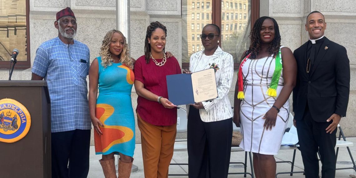 Saint Kitts and Nevis 42nd Anniversary of Independence Celebrated with Flag Raising Ceremony at Philadelphia City Hall