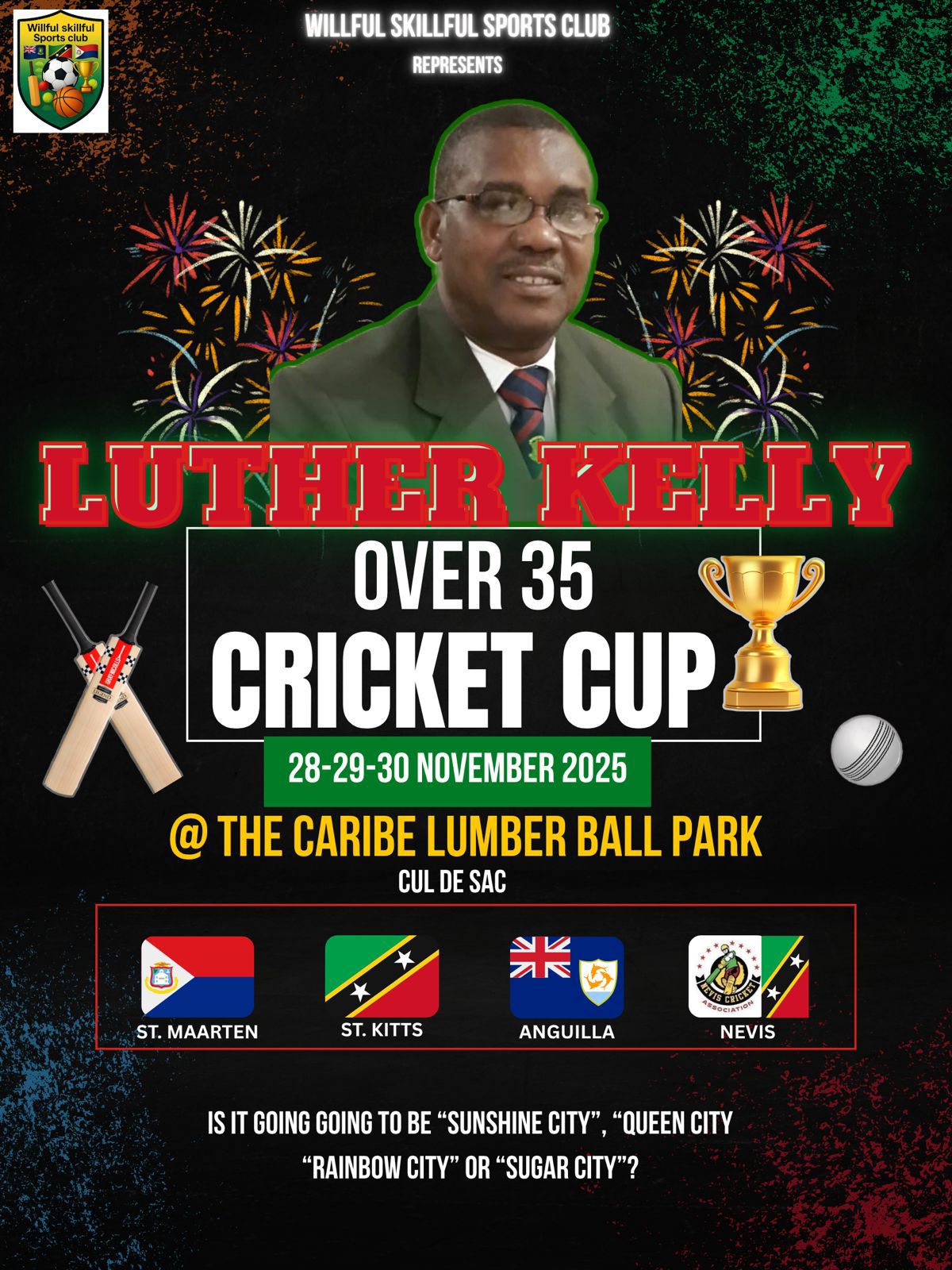 Cricket  : Luther Kelly Over-35 Tournament Set for This Weekend