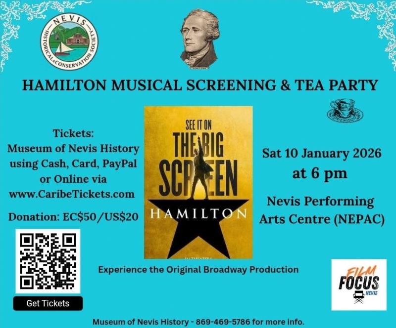 Hamilton Musical Screening and Tea Party Set for January 10