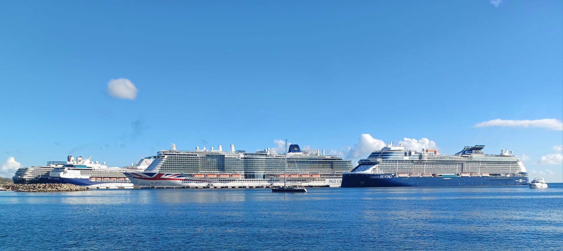 Four Cruise Ships with Over 11,200 Passengers Onboard Visit St. Kitts On Thursday; Two Are Scheduled on Friday, And Four on Saturday