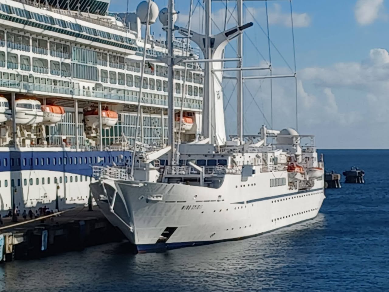 Five Cruise Ships Call at St. Kitts on Friday; Four More Scheduled for Saturday