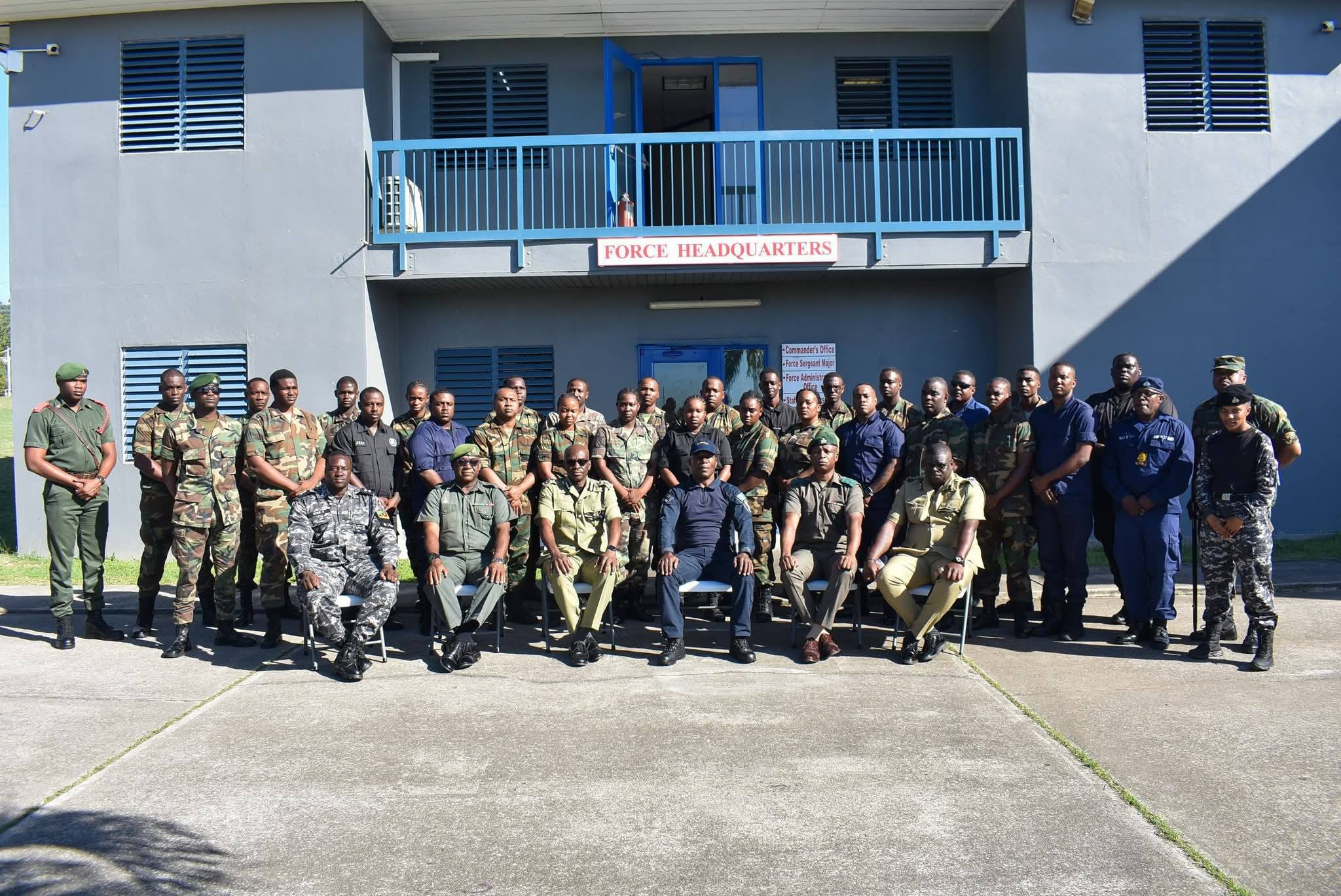 Police, Soldiers, and Prison Officers Begin Intensive Tactical Training Course at Camp Springfield