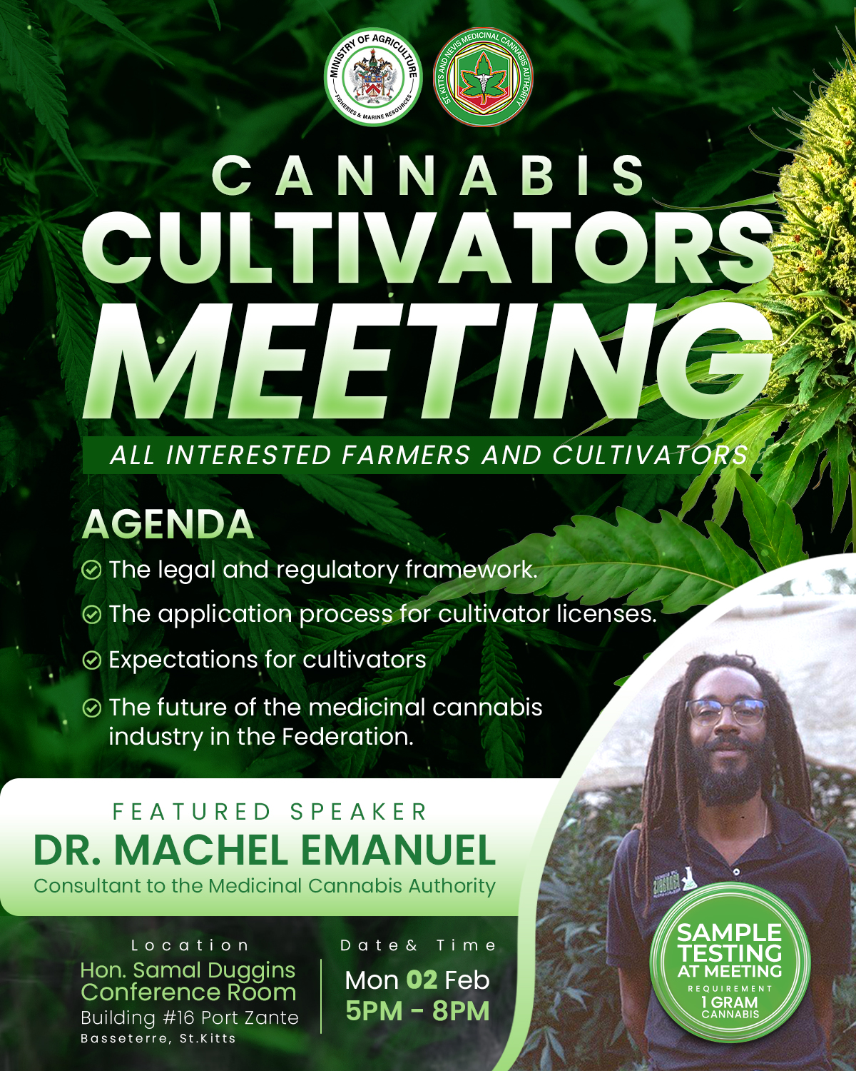 SKN Medicinal Cannabis Authority Hosts Cultivators Meeting