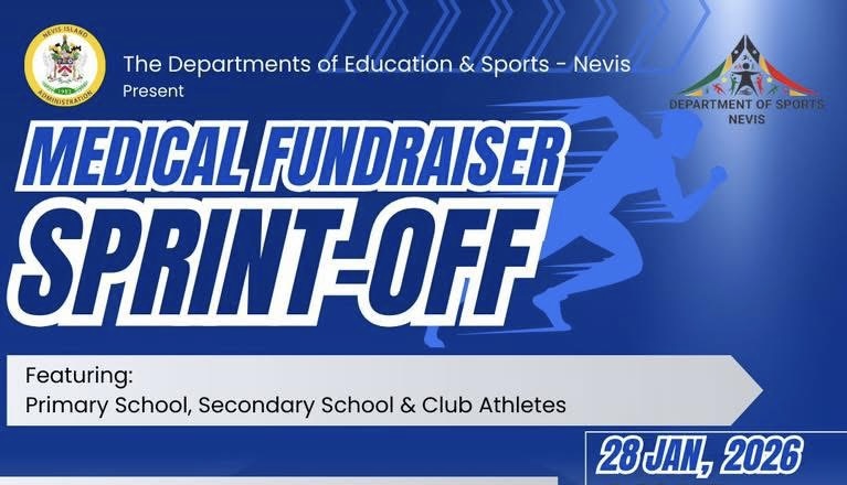 Nevis Department of Sports to Host “Sprint-Off” Medical Fundraiser for June Queeley