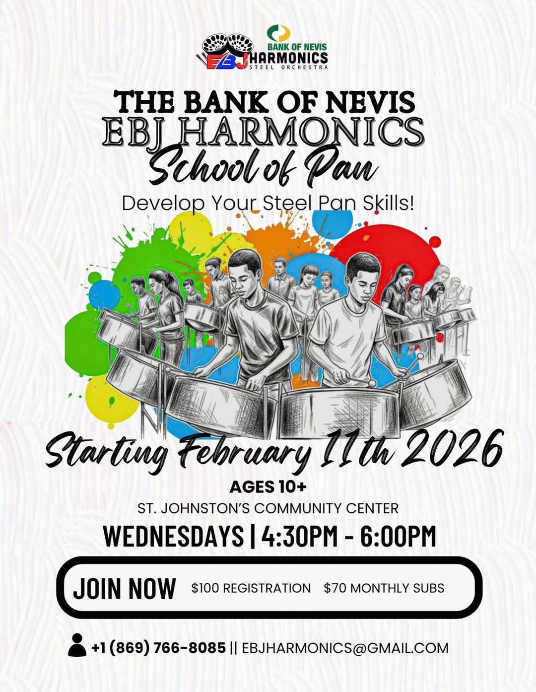 Bank of Nevis EBJ Harmonics Praised for Sustaining the School of Pan