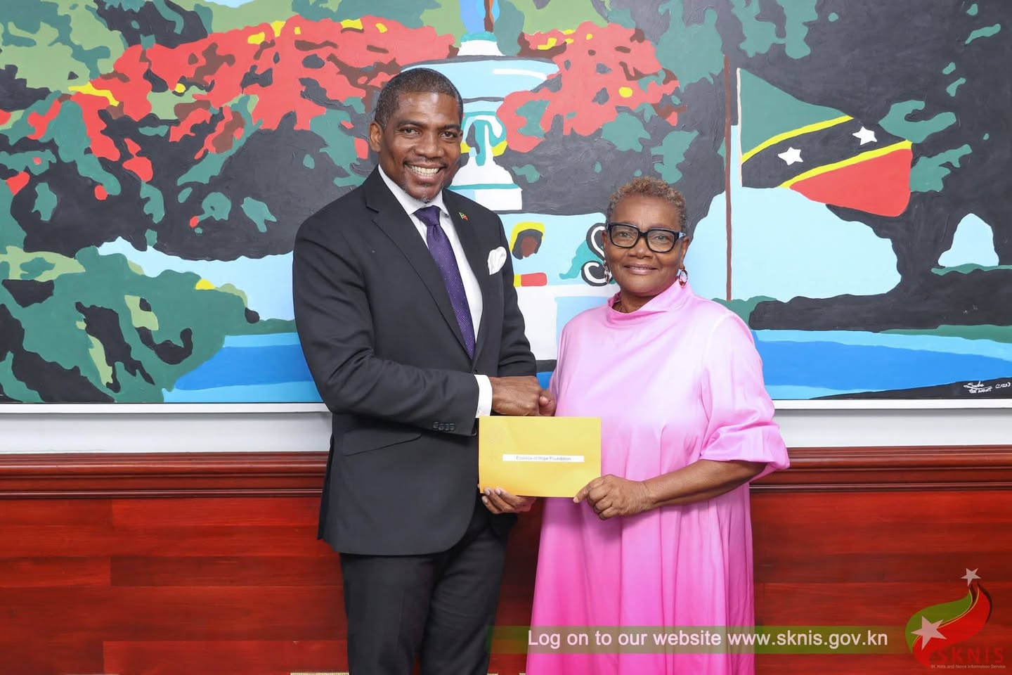 Prime Minister Drew Presents EC$15,000 to Breast Cancer Support Groups