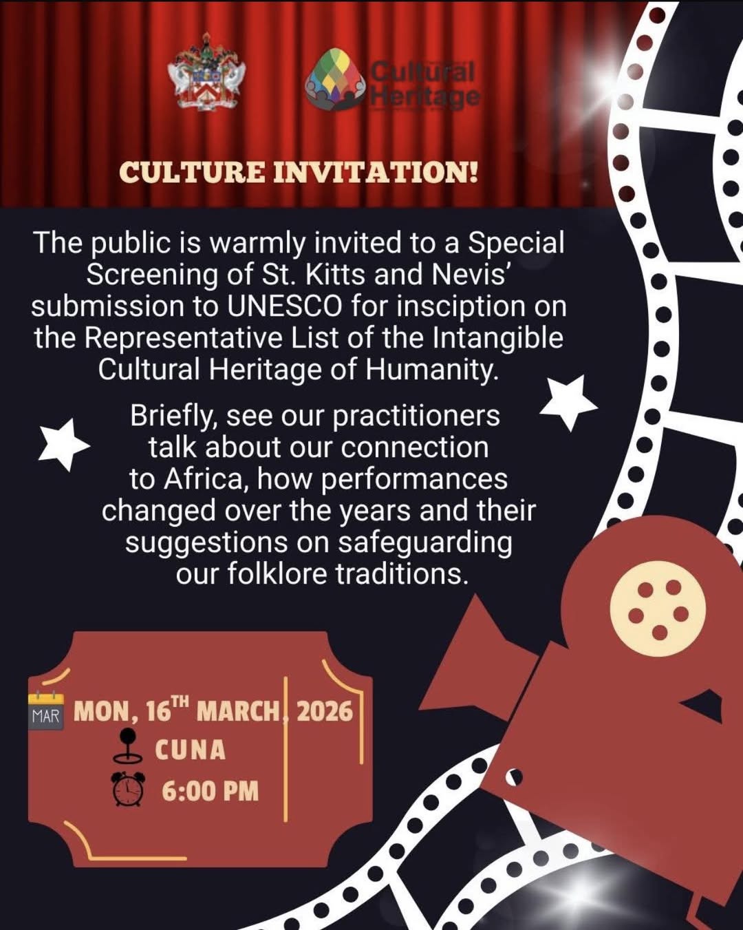 Public Invited to Screening on the Folklore of St. Kitts and Nevis