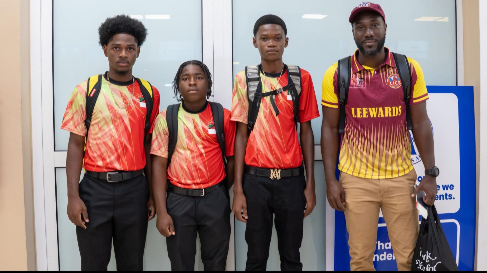 Three Young Cricketers Depart for Leeward Islands U15 Camp