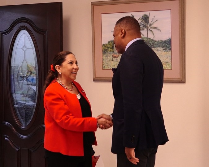 Premier Brantley Hosts Panama Ambassador to SKN on Official Nevis Visit