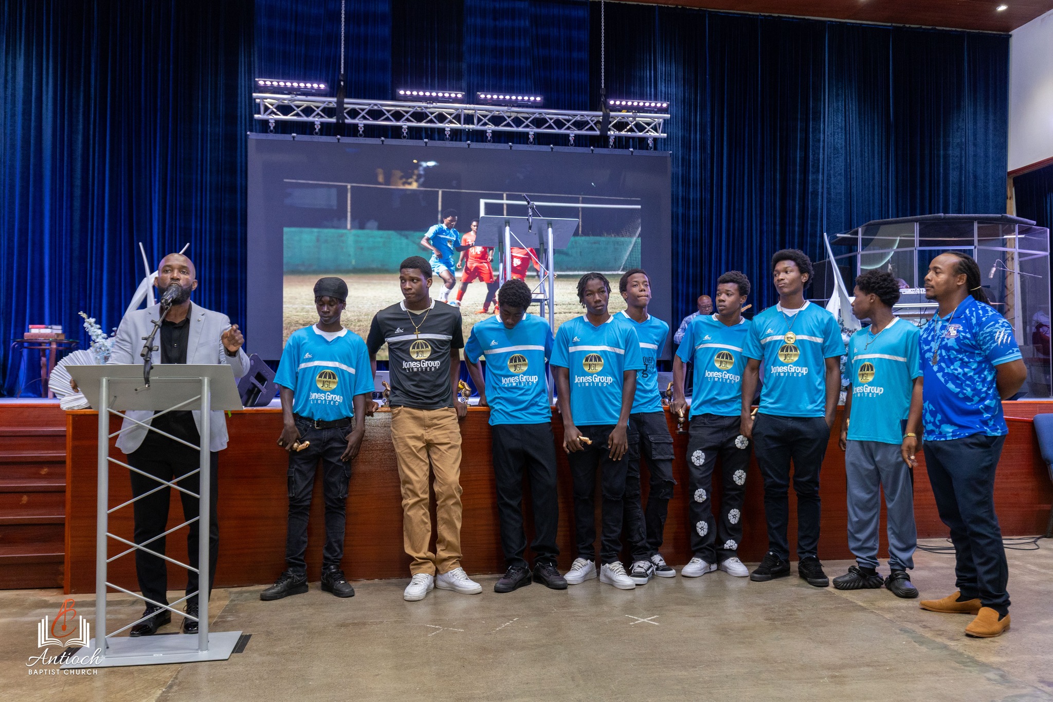 Church Recognizes Football Champions