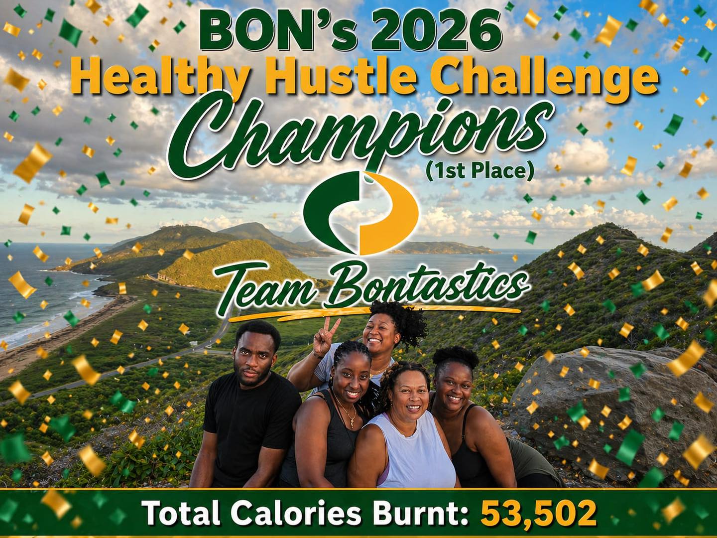 Team Bontastics Wins 2026 Bank of Nevis Healthy Hustle Challenge