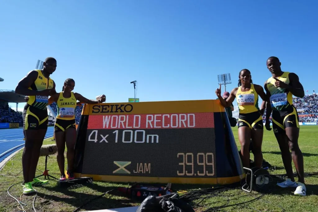 Jamaica Set Mixed 4x100m World Record Of 39.99 In Gaborone