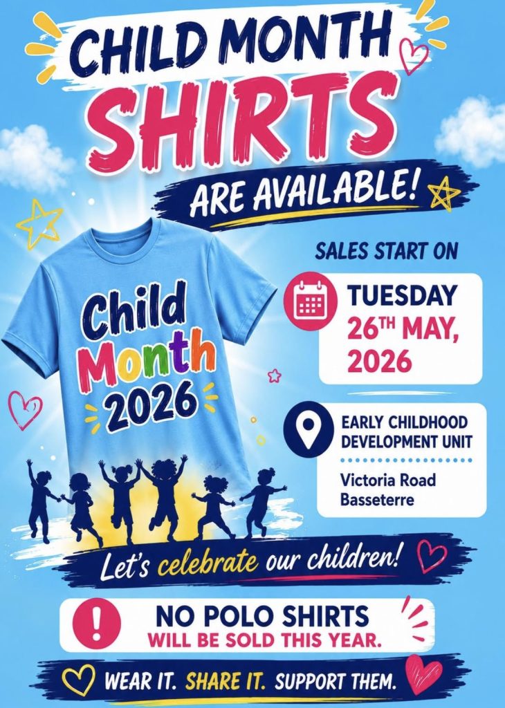 Child Month 2026 Shirts Now Available in St. Kitts And Nevis