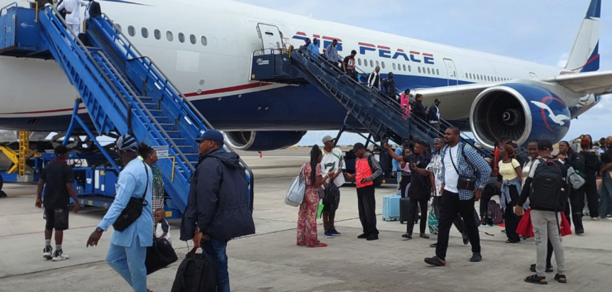 Air Peace direct flight from Nigeria lands in Barbados