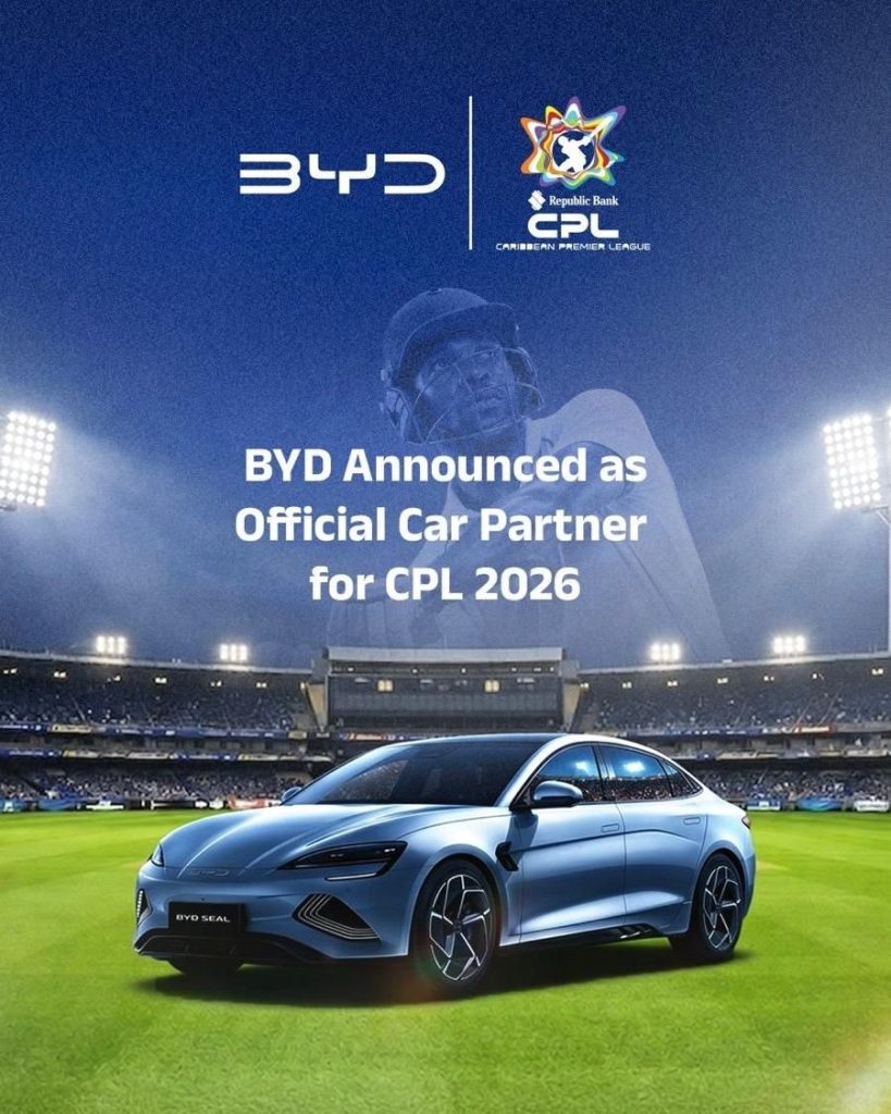 BYD Announced  as Official Car Partner of CPL 2026