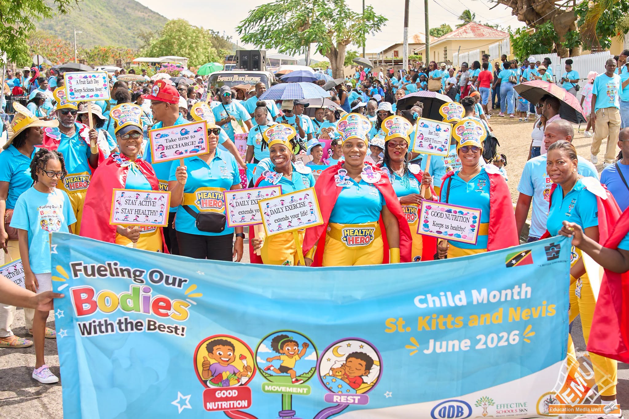 Child Month 2026 Celebrations Conclude with Colourful Grand Parade Through Basseterre