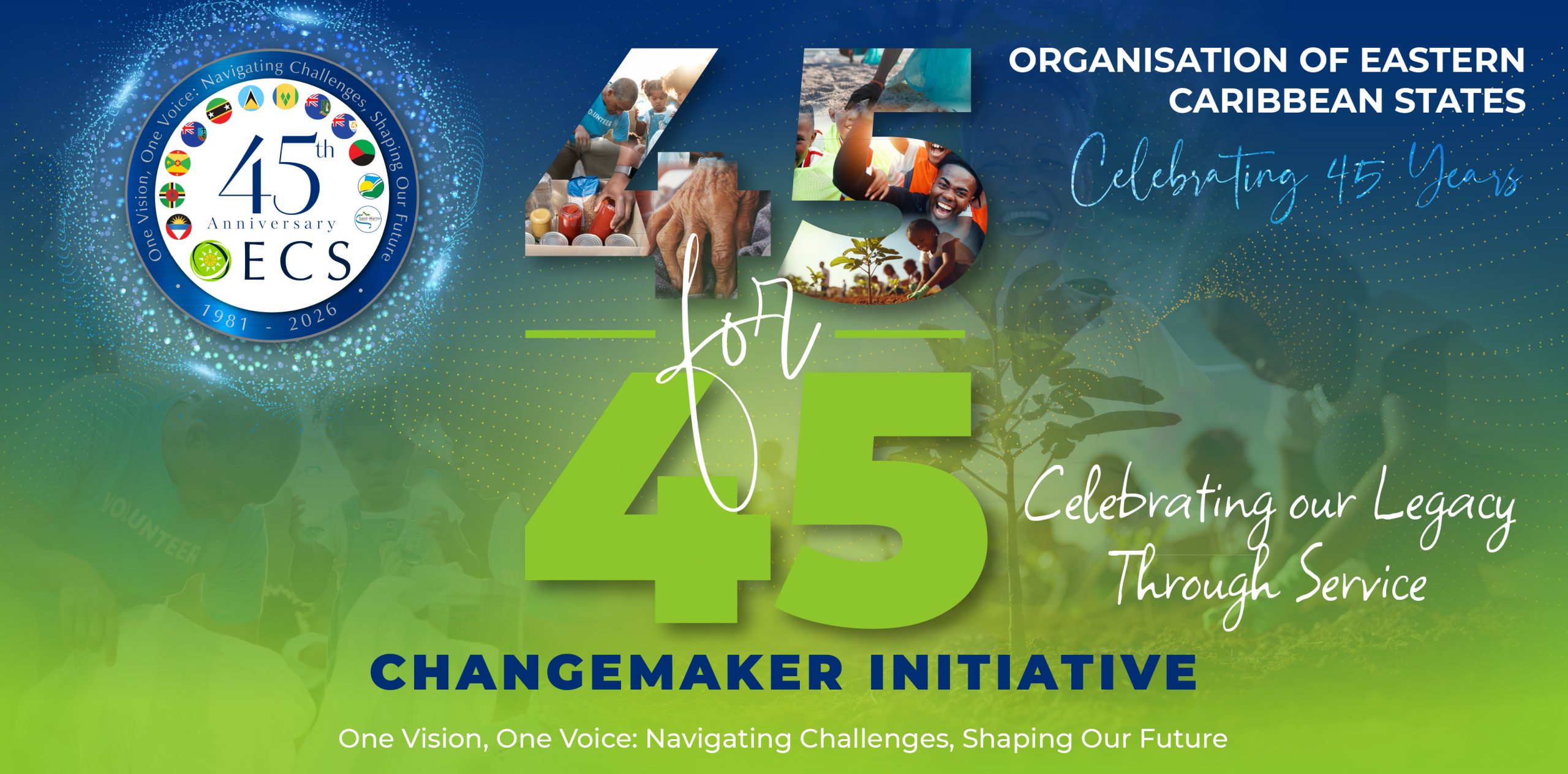 OECS Launches 45 for 45 Changemaker Initiative: Inviting Citizens to Celebrate its 45th Anniversary Through Acts of Service