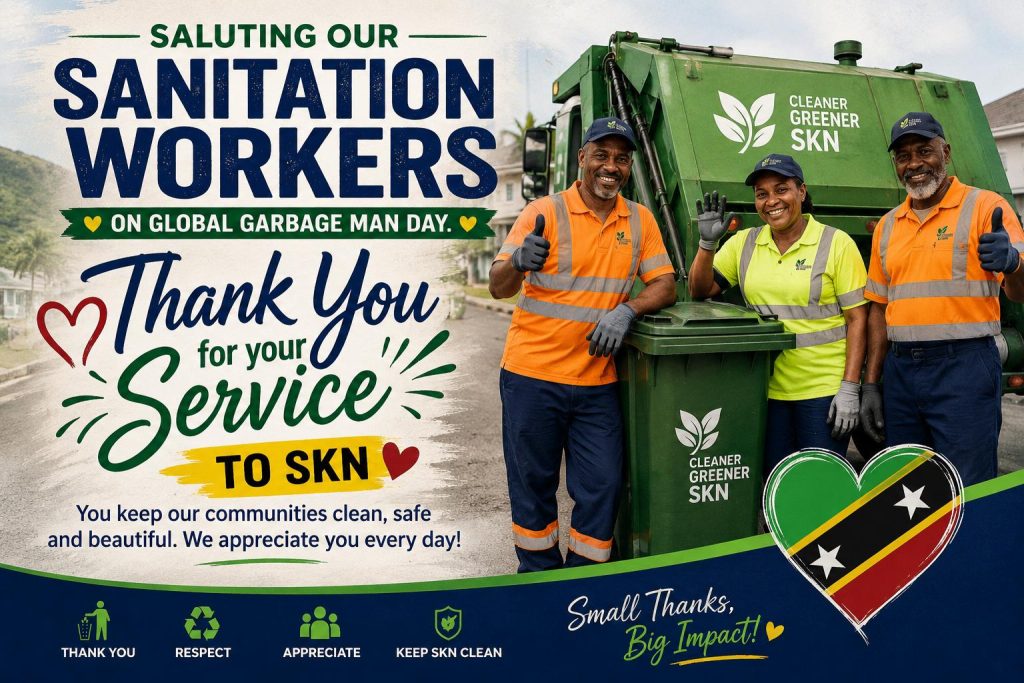 Saluting our Sanitation Workers Who Keep Our St. Kitts and Nevis Clean