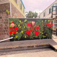 Nevis Pages Salutes Visual Arts Educator Ashira Hanley and Charlestown Secondary Students for Stunning New Town Mural