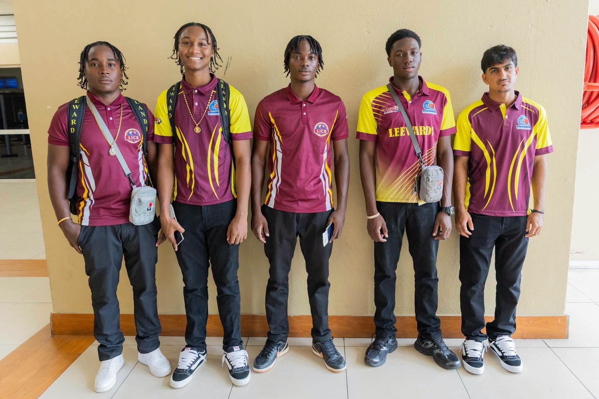 Five St. Kitts Under-19 Cricketers Depart for Antigua Seeking Selection to Leeward Islands Tropical Wave Squad