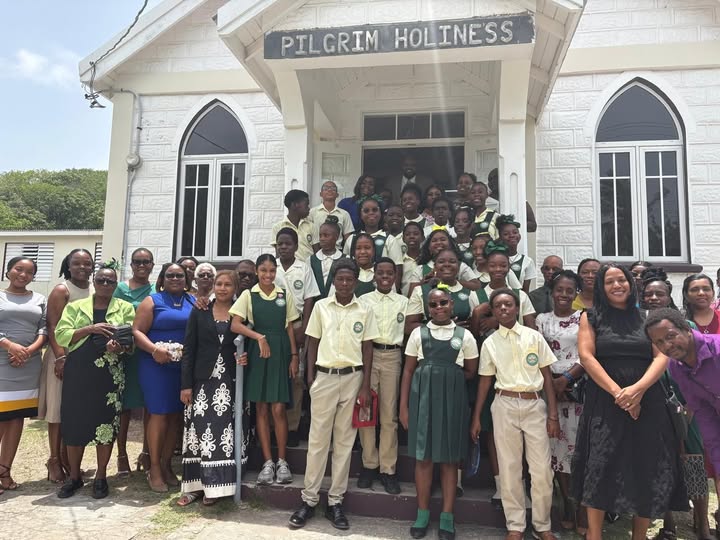Brown Hill Wesleyan Holiness Church Welcomes Ivor Walters Primary School Graduating Class