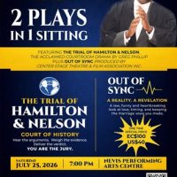 Two Compelling Productions Take the Stage: “The Trial of Hamilton & Nelson” And “Out of Sync” In Special Double Bill