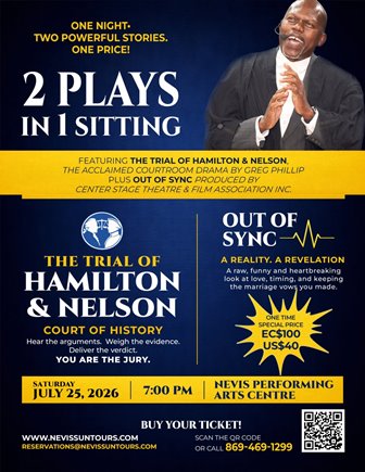Two Compelling Productions Take the Stage: “The Trial of Hamilton & Nelson” And “Out of Sync” In Special Double Bill
