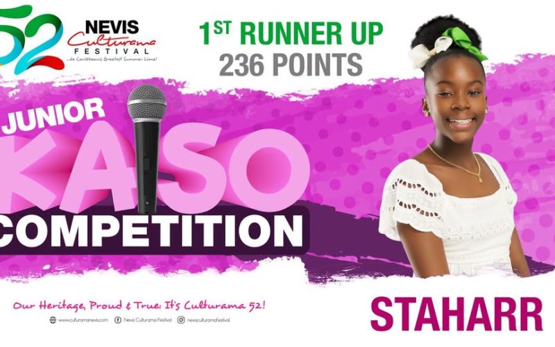 Staharr Secures 1st Runner-Up Title at Culturama 52 Junior Kaiso Competition