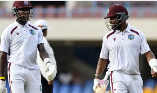 Cricket  : West Indies Stay Afloat After Record Partnership