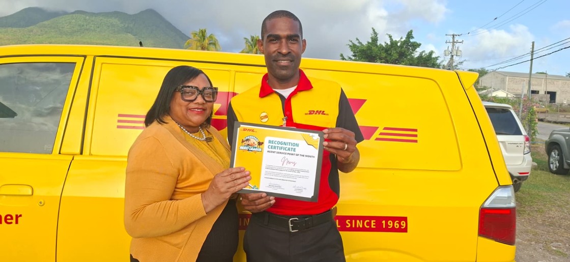 DHL Nevis Earns Caribbean Hero League Agent Service Point of the Month Award for May 2026