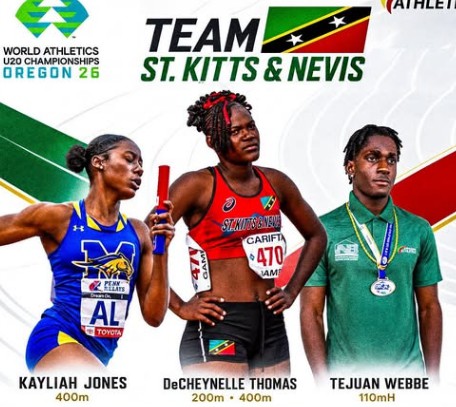 Team St. Kitts and Nevis Set for 2026 World Athletics U20 Championships