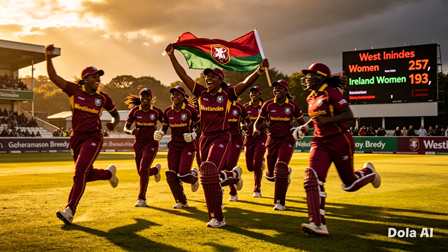 Cricket : West Indies Women Complete Series Sweep With 64 Run Win in Final ODI Against Ireland