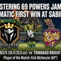 CPL : McKenzie’s Blistering 69 Powers Jamaica Kingsmen to Dramatic First Win at Sabina Park