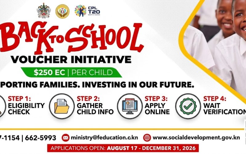 Government Launches $250 EC “Back to School” Voucher Initiative to Support Families for the 2026–2027 Academic Year