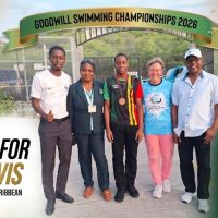 Historic Medal for St. Kitts & Nevis at Goodwill Swimming Championships