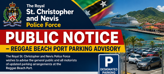 Public Notice – Reggae Beach Port Parking Advisory