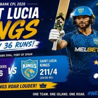 Seifert Century Powers Saint Lucia Kings to 36-Run Victory Over Trinbago Knight Riders