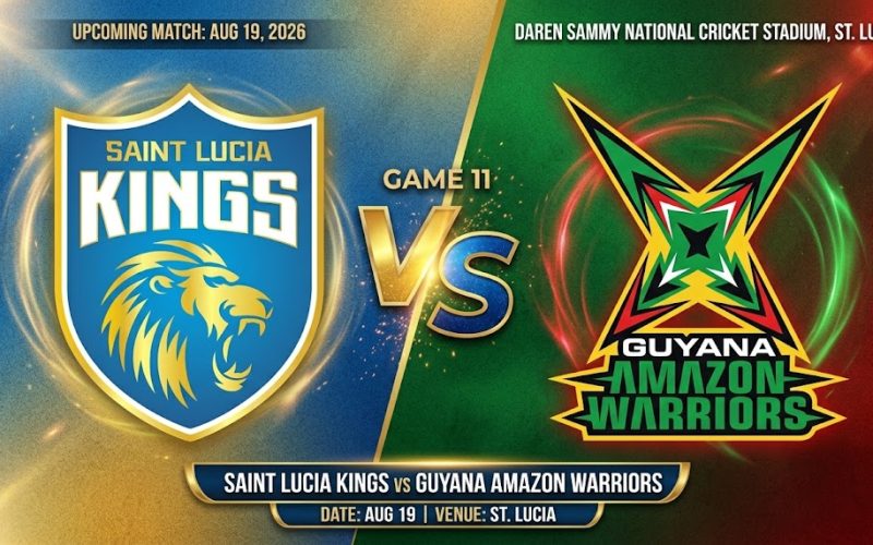 Saint Lucia Kings Host Guyana Amazon Warriors Tonight at Daren Sammy National Cricket Stadium