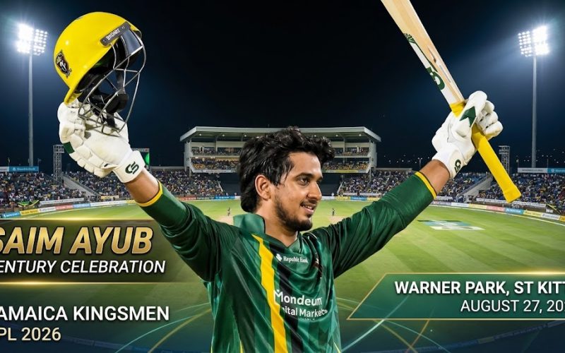 CPL 2026 Saim Ayub’s Brilliant Century Powers Jamaica Kingsmen Past St Kitts & Nevis Patriots