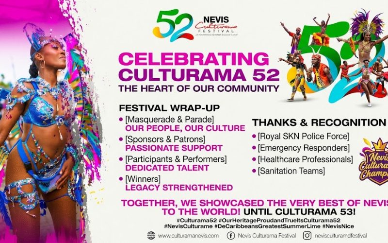 Nevis Culturama Committee Expresses Gratitude as Culturama 52 Concludes