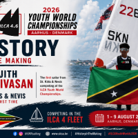 Abhijith Srinivasan Makes History as St. Kitts and Nevis Debuts at the 2026 ILCA 4 Youth World Championships