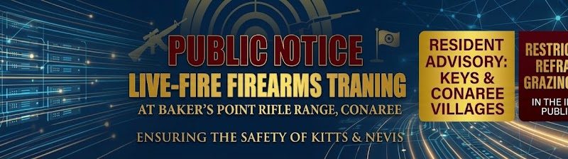 Public  Notice : Live-Fire Firearms Training at Baker’s Point Rifle Range Conaree